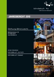 JAHRESBERICHT 2010 - Blindekuh