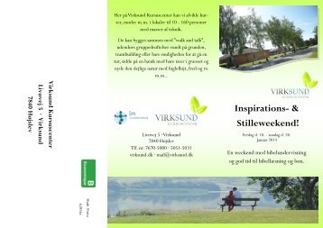 Inspirations- & Stilleweekend! - Virksund Kursuscenter