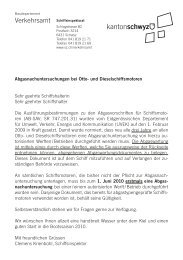 Siehe offizielles Schreiben vom Schifffahrtsamt Kanton Schwyz
