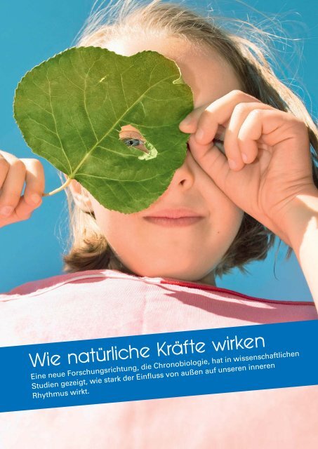 TK -Broschüre Mensch und Natur - Techniker Krankenkasse