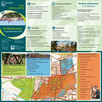Informationsplan "Tag der Sachsen" - Stadt Grossenhain