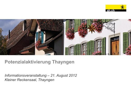 Präsentation - Gemeinde Thayngen