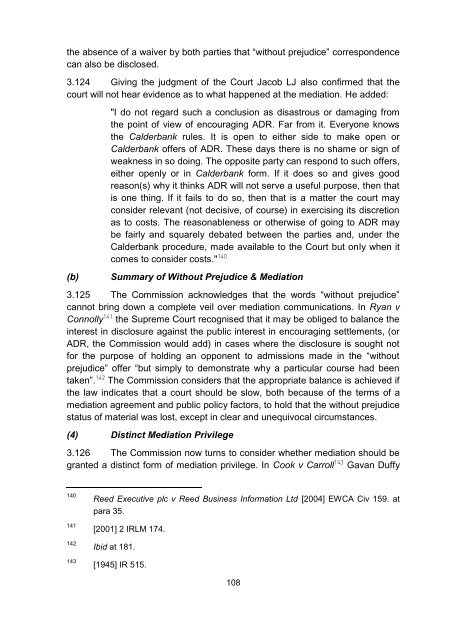 Consultation Paper on Alternative Dispute Resolution - Law Reform ...