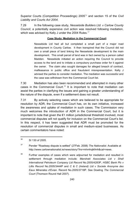 Consultation Paper on Alternative Dispute Resolution - Law Reform ...