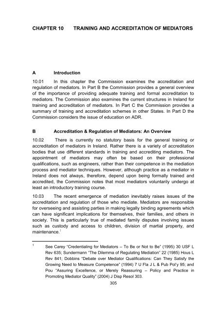 Consultation Paper on Alternative Dispute Resolution - Law Reform ...