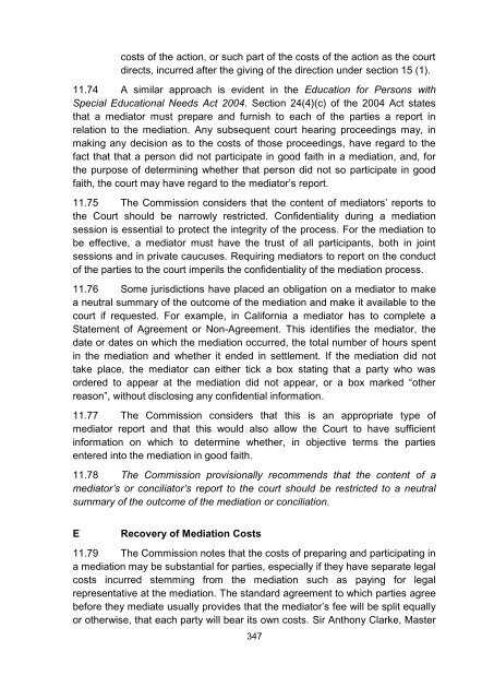 Consultation Paper on Alternative Dispute Resolution - Law Reform ...
