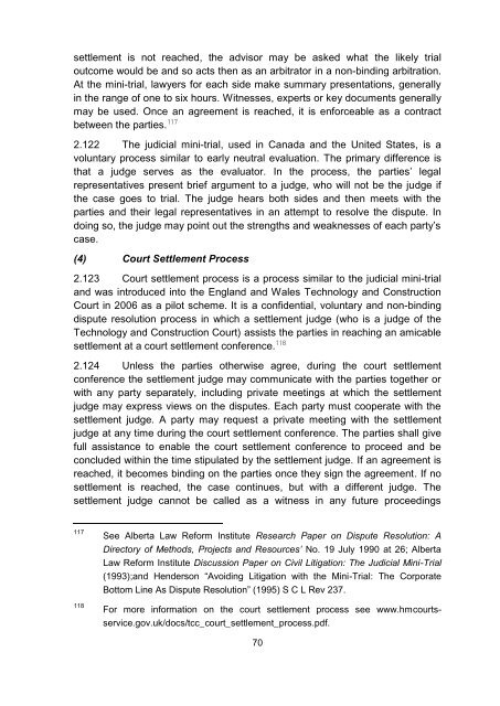 Consultation Paper on Alternative Dispute Resolution - Law Reform ...