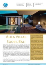 Alila Villas Soori, Bali - EarthCheck