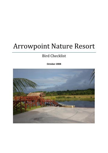 Arrowpoint Nature Resort - Guyana Birding