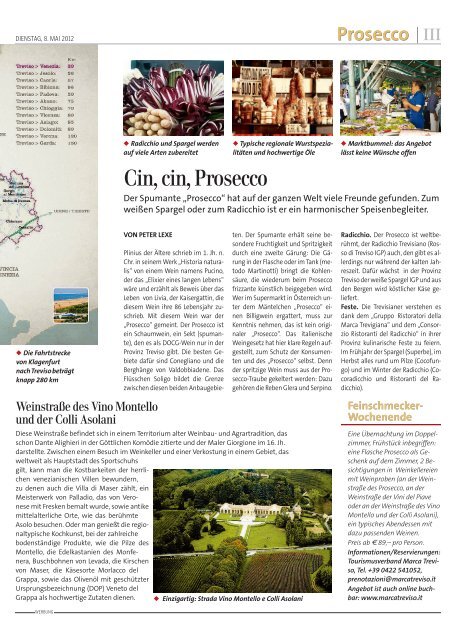 Eine köstliche Erfahrung im Prosecco-Land - Marca Treviso.it