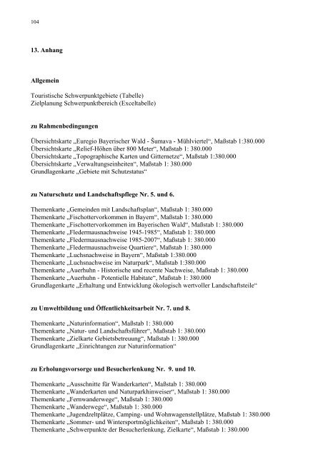 Textteil: 107 Seiten, PDF - Naturpark Bayerischer Wald