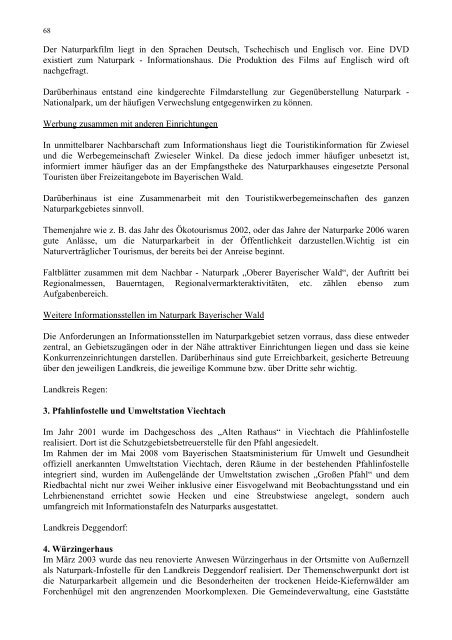 Textteil: 107 Seiten, PDF - Naturpark Bayerischer Wald