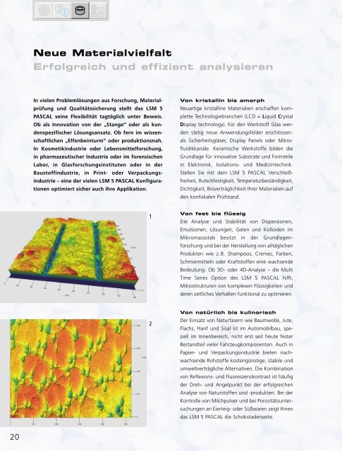 Auflösung und Arbeitsbereich - Carl Zeiss