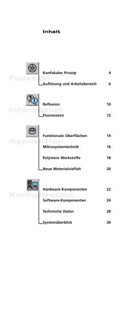 Auflösung und Arbeitsbereich - Carl Zeiss