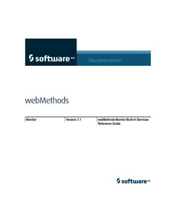 webMethods Monitor Built-In Services Reference Guide