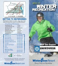 Winter Recreation Brochure - Wintergreen Resort