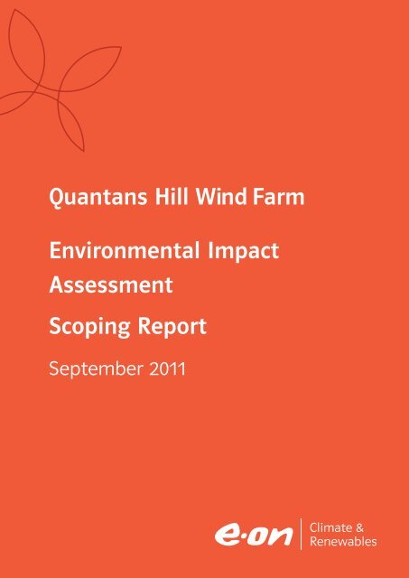 Quantans Hill scoping report - E.ON UK