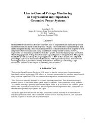 Line to Ground Voltage Monitoring on Ungrounded ... - Power Logic