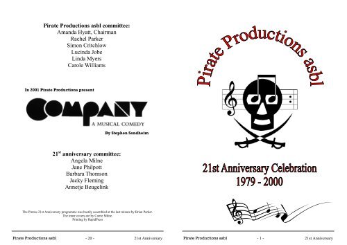 Programme - Pirate Productions