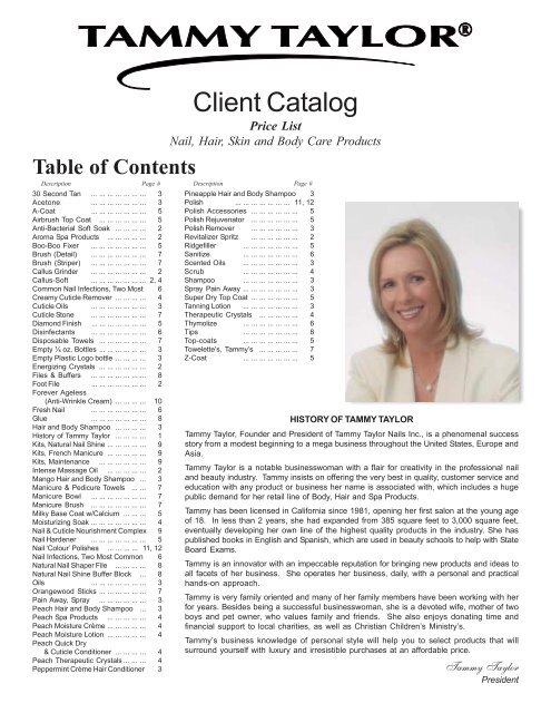 Client Catalog - Tammy Taylor Nails