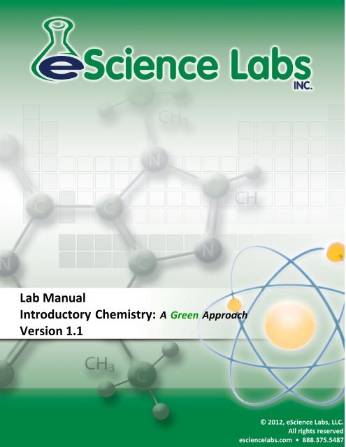 Lab 12: Ionic and Covalent Bonds - eScience Labs