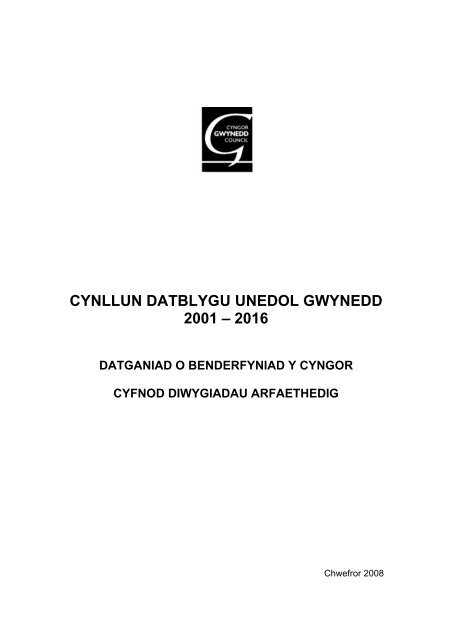 pdf, 5.64Mb - Cyngor Gwynedd