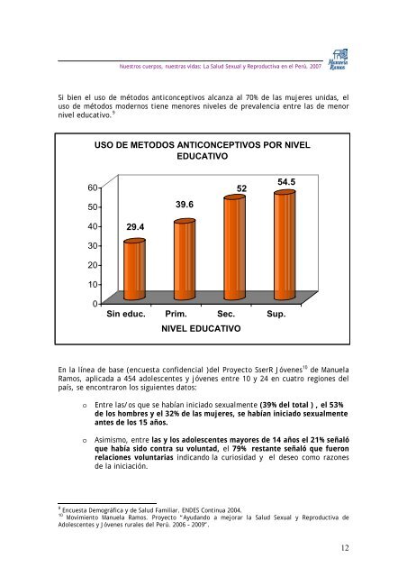 Salud sexual reproductiva en peru