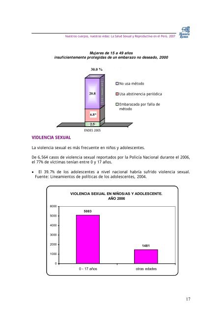 Salud sexual reproductiva en peru