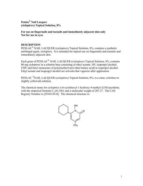 CiclopIrox Solution - CiclopIrox Topical Solution 8%