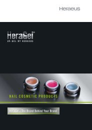 NAil COSmETiC PRODUCTS - bei Heraeus Kulzer Technik