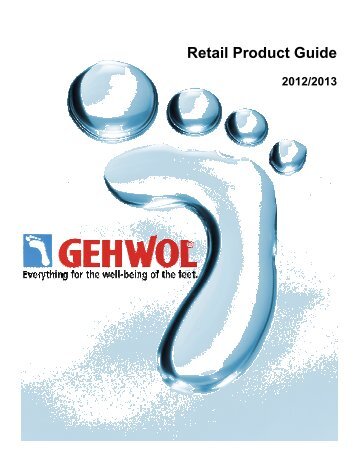 Retail Product Guide (PDF) - Gehwol