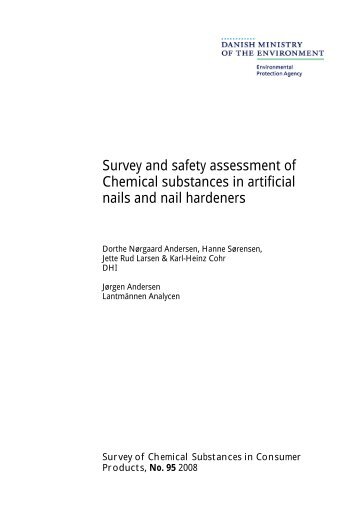 Survey and safety assessment of Chemical substances in artificial ...