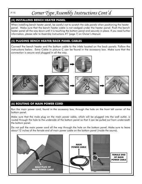 OWNER'S MANUAL - Health Mate Far Infrared Sauna