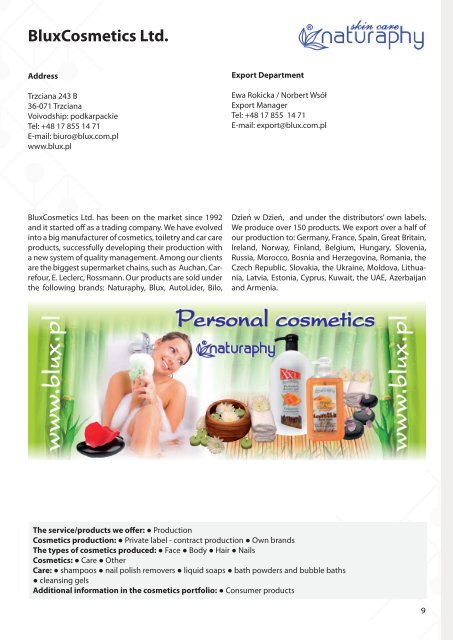 Catalogue of Polish Cosmetics Producers - Polishcosmetics.pl