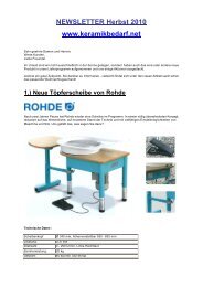 3.) Excel - Gießton - Keramikbedarf