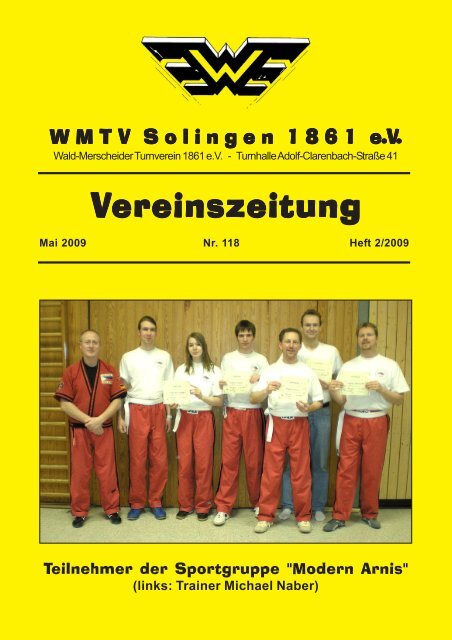 Vereinszeitung ereinszeitung - WMTV - Solingen