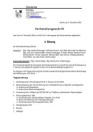 Verhandlungsschrift 4. Sitzung - Gemeinde Schlins