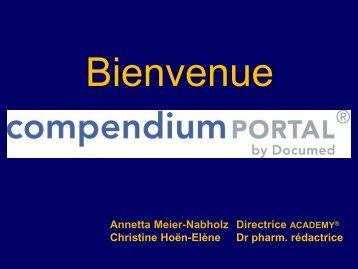 Annetta Meier-Nabholz Directrice ACADEMY ... - Documed.ch