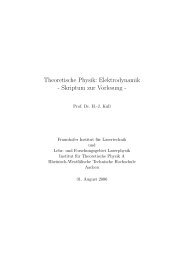 Theoretische Physik: Elektrodynamik - Lehr- und Forschungsgebiet ...