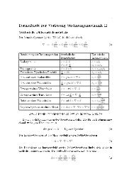 Formelblatt zur Vorlesung Strömungsmechanik II - TFD