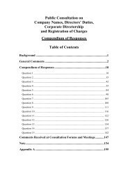 Consultation Conclusions on Company Names, Directors' Duties ...