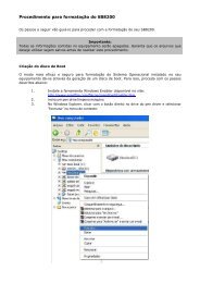 Procedimento para formatação do SB8200 - Bematech