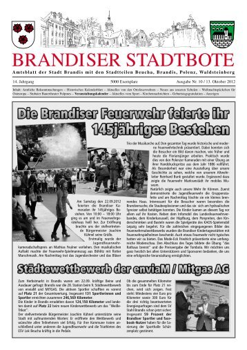 Ausgabe Oktober - Brandiser Stadtbote