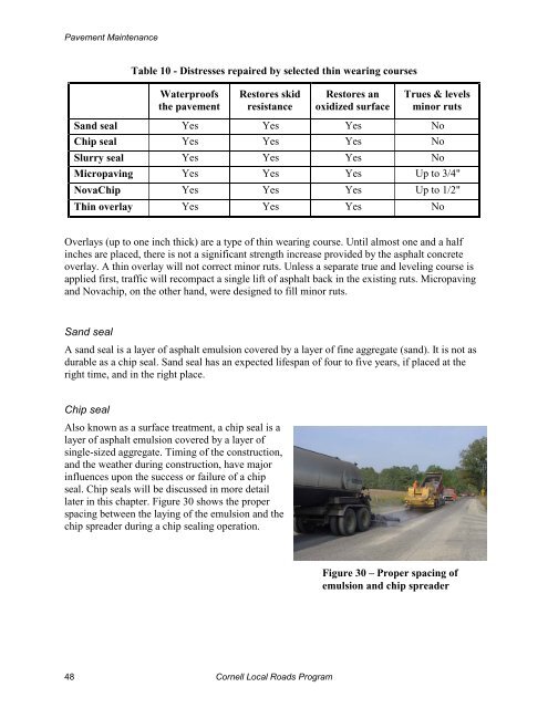 Pavement Maintenance - Cornell Local Roads Program - Cornell ...