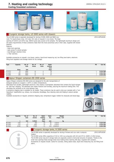 laboratory catalogue - Wenk Lab Tec