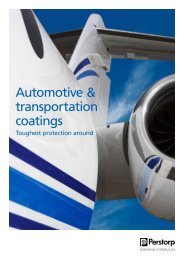 Automotive & transportation coatings - Perstorp