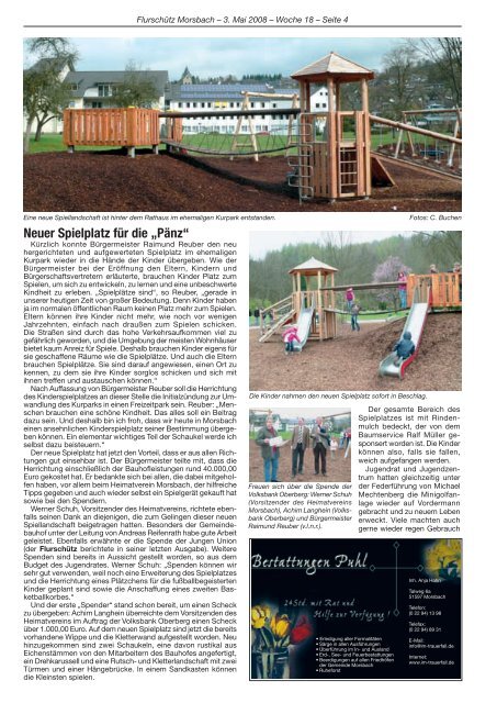 Ausgabe 169 vom 03.05.2008 - Gemeinde Morsbach