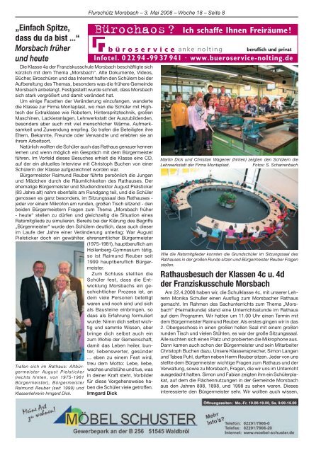 Ausgabe 169 vom 03.05.2008 - Gemeinde Morsbach