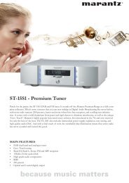 ST-15S1 - Premium Tuner - Marantz DE