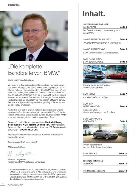 Unternehmensgruppe Langenhan - BMW Langenhan